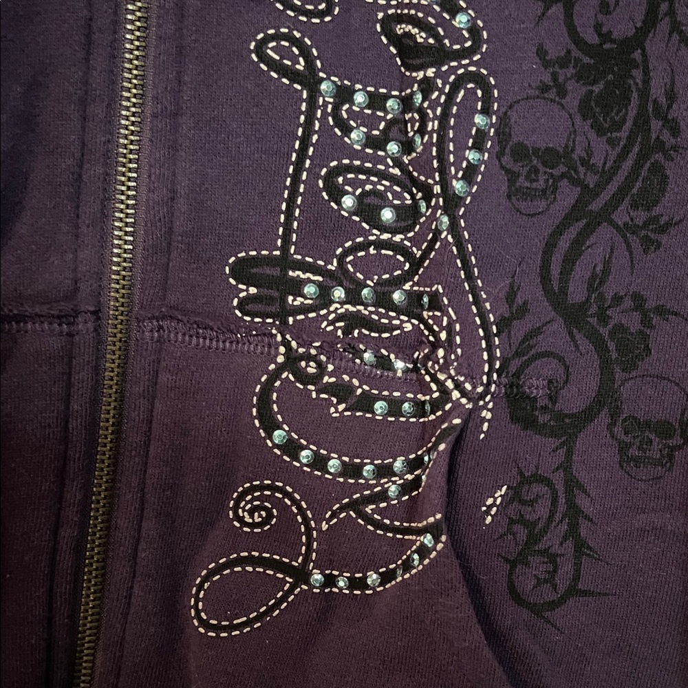 Purple Wicked Princess Hoodie with Embellished Design - Picture 5 of 11